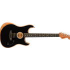 Fender 0972023206 American Acoustasonic Strat, Ebony Fingerboard, Black