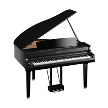 Yamaha Pianos CSP295GP Polished ebony grand piano Clavinova tablet controlled smart piano with bench